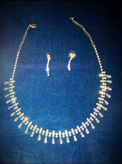 Набор бижутерия (колье + серьги)