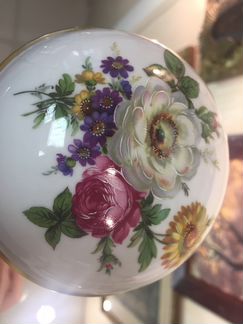 Шкатулка антикварная фарфор кайзер Германия