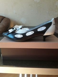 Туфли женские черно-белые