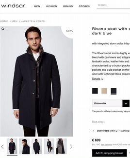 Windsor original новое пальто
