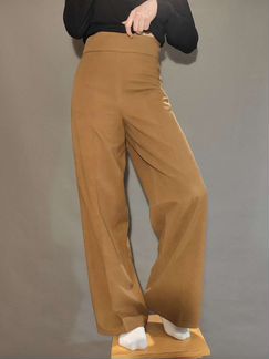 Широкие брюки с высокой талией