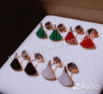 Золотые серьги Булгари