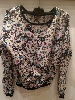 Блуза цветочный принт 12-14 лет