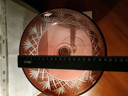 Ваза для фруктов - фруктовница хрусталь