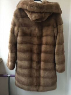 Норковая шуба 90см ленмех 42р-р