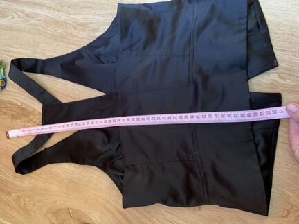 Жилет чёрный атлас