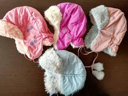 Зимние шапки на девочку