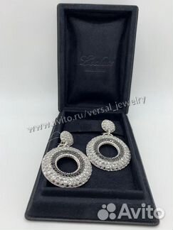 Роскошные Серьги кольца из золота с бриллиантами