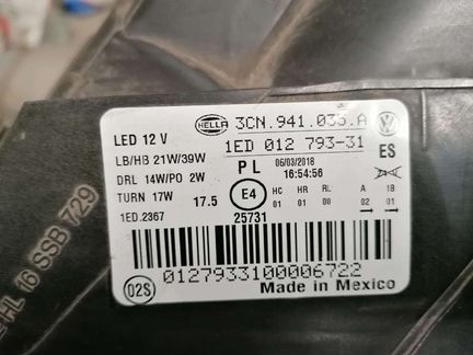 Фара левая Volkswagen Teramont (2017-н. в. )