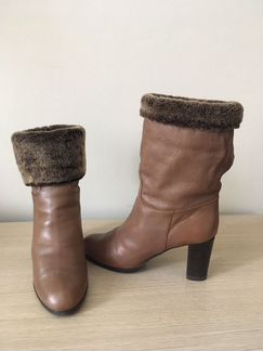 Ботильоны, овчина, Р40, сапоги зимние 38р б/у