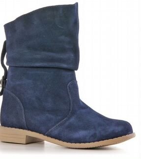 Кожаные новые сапоги деми