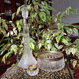 Хрустальные предметы с серебром 875пр