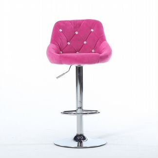 Барный стул вельвет высокий
