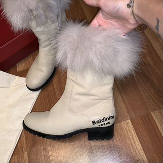Ботильоны Baldinini с натуральным мехом