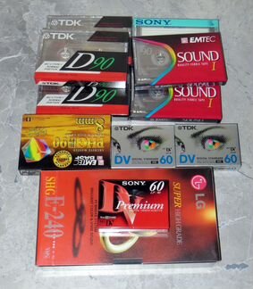 Нераспакованные видео кассеты MiniDV VHS