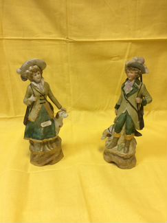 Статуэтки Пара Охотники Германия бисквит