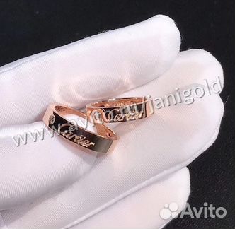 Золотое обручальное кольцо Cartier
