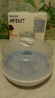 Стерелизатор Avent для свч новый (+бутылочка)