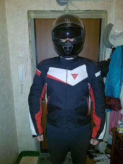 Мотокуртка Dainese veloster TEX jacket Black/White