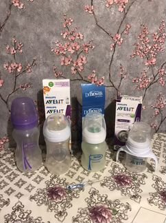 Бутылочки dr brown и avent