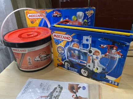 Три набора meccano Меккано 8103, 6100, 15104