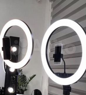 Лампа 31см со штативом кольцевая для селфи Хабаров