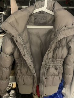 Пуховик guess зима,очень теплый