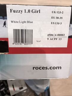Коньки roces fuzzy girl раздвижные 30-35