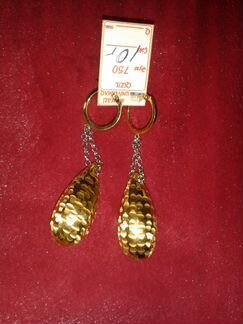 Серьги золото 750 п