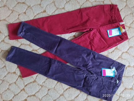 Вельветовые джинсы Акула, новые, р. 152