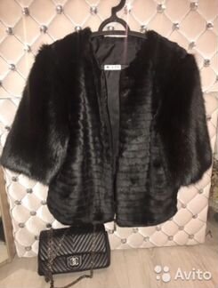 Эксклюзивный вечерний полушубок эко - мех