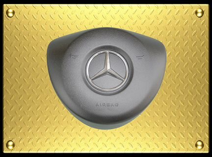 Подушка безопасности руля Mercedes CLA серая