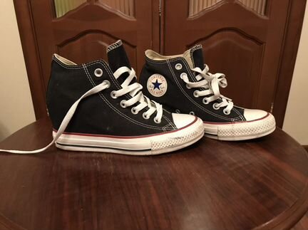 Кеды converse на танкетке. Размер 37