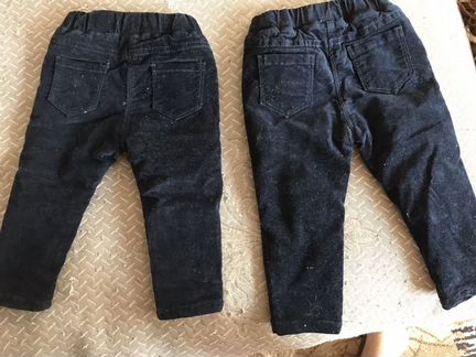 Тёплые брюки с начесом 74,80 для двойни