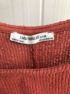 Zara вязанный топ майка