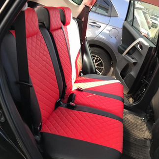 Модельные чехлы Тойота Рав4 из экокожи