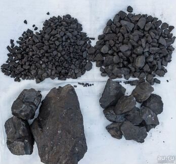 Уголь каменный разных видов