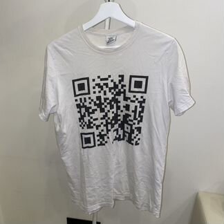 Футболка белая Vetements QR Code