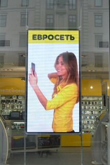 LED RGB вывеска - медиаэкран 1х2 метра P5 мм