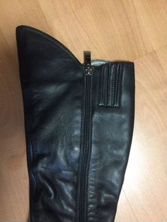 Сапоги зимние, кожа