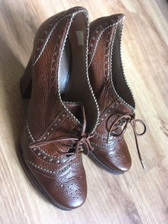 Ботильоны pura lopez 39 размер коричневые