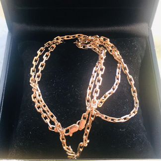 Золотая цепь Якорька/ алмазная огранка / 585