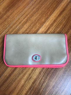 Coach, клатч кожаный