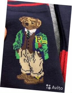 Носки Polo by Ralph Lauren хлопок (с мишкой)