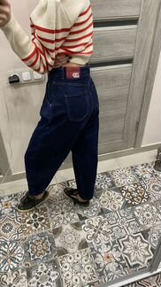 Джинсы zara slouchy синие