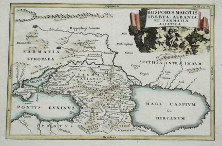 Карта Кавказа. 1771 г