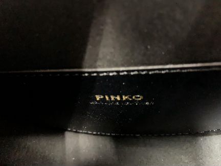 Клатч pinko simply округлая мини сумка бордо