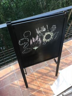 Штендер, меловая доска и под маркеры, ручная работ