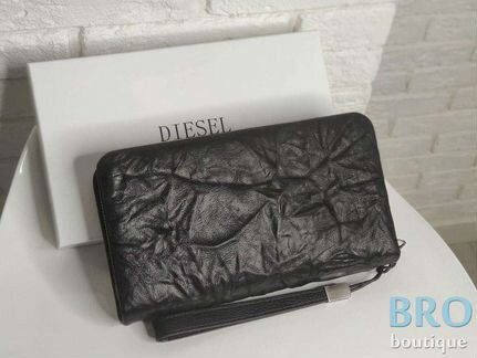 Мужской кожаный клатч Diesel