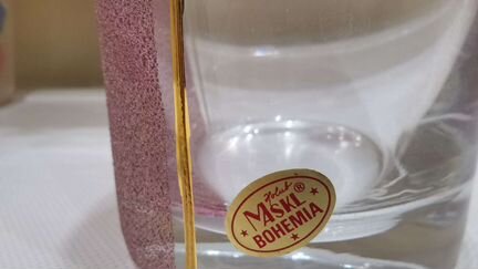 Ваза Богемия гранат, дизайн 2000гг, на реставрацию